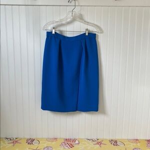 Vibrant Blue J Crew Pencil Skirt